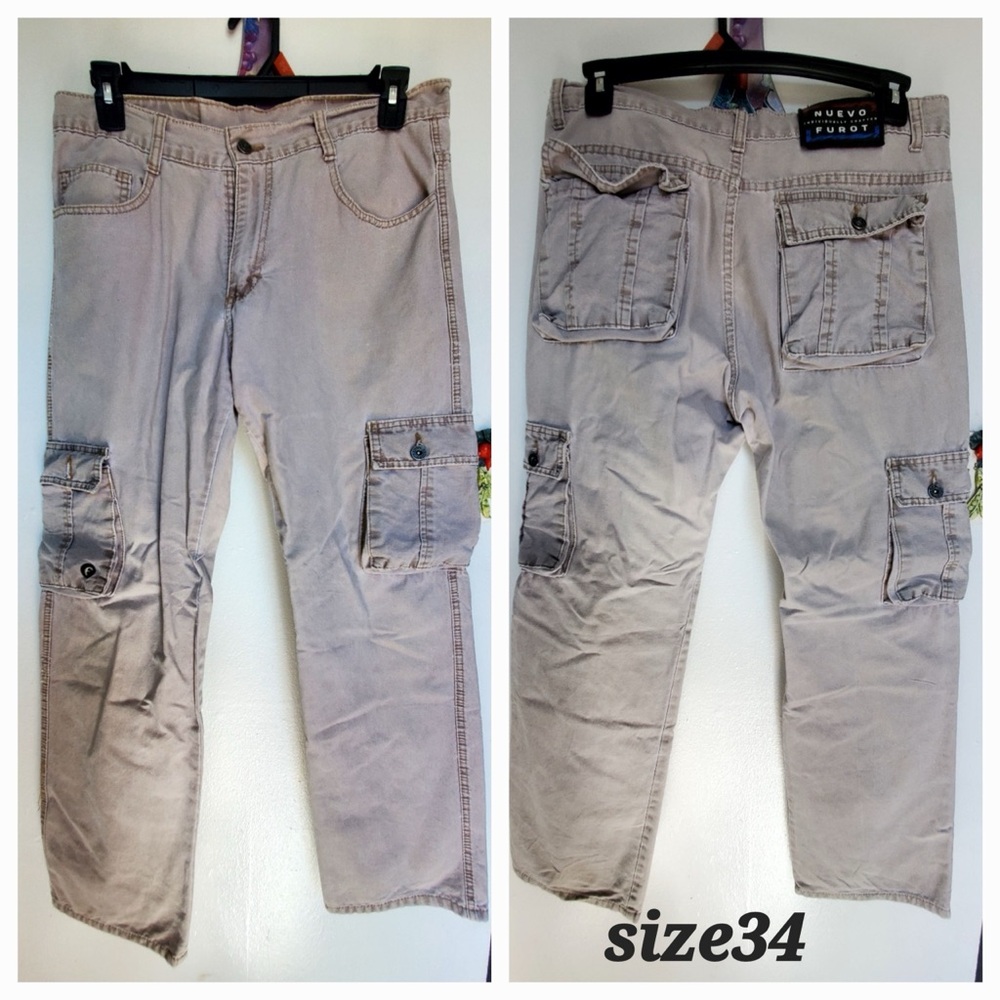 Men's Tan Cargo Pants